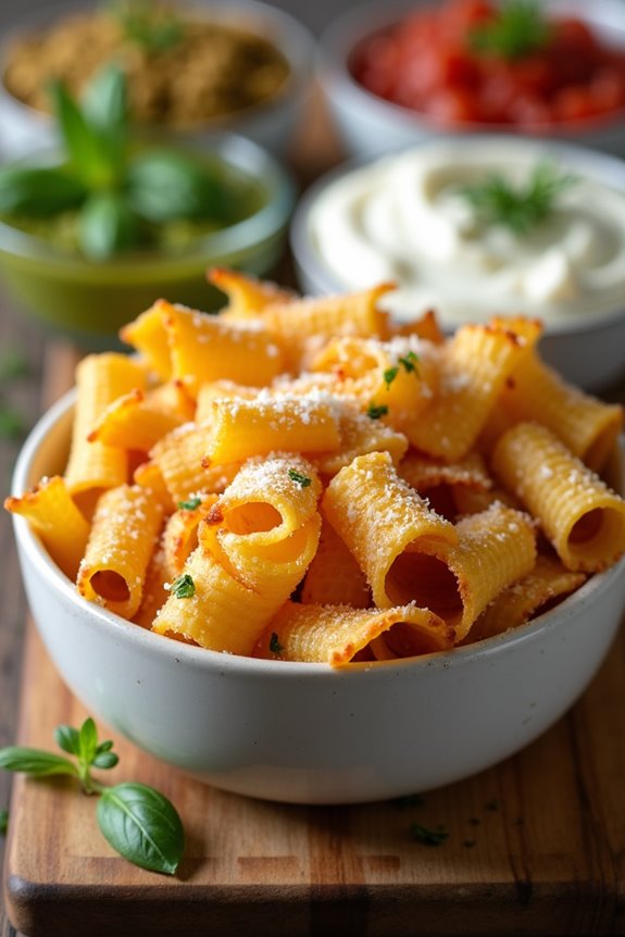 crispy pasta chips recipe