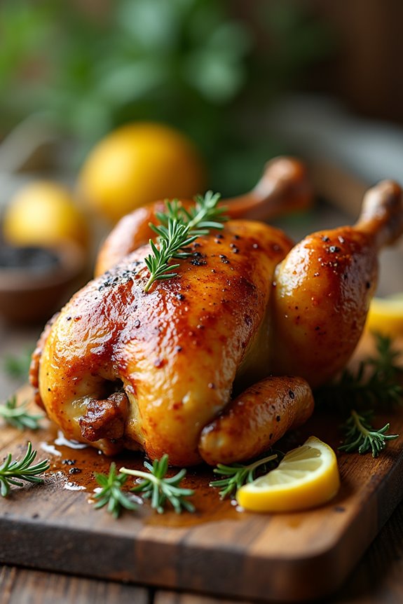 crispy roasted chicken leg quarters