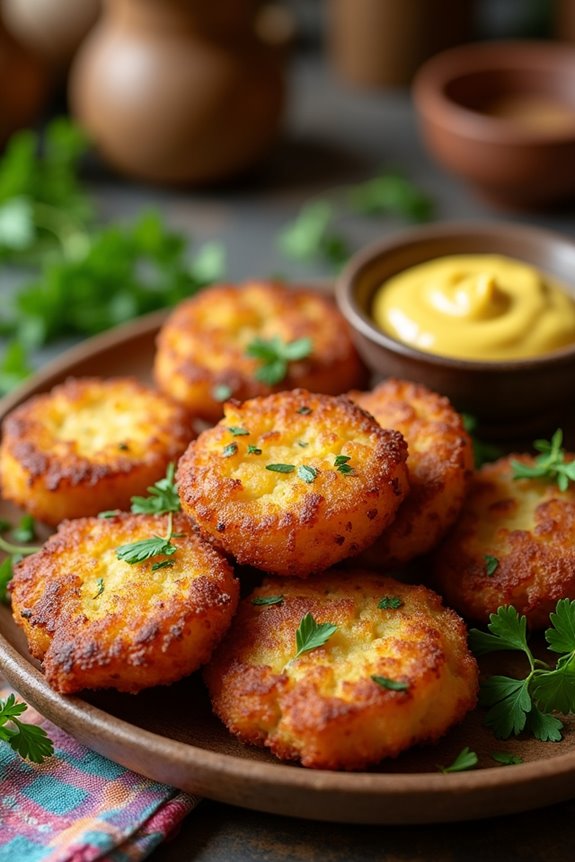 crispy spanish potato fritters