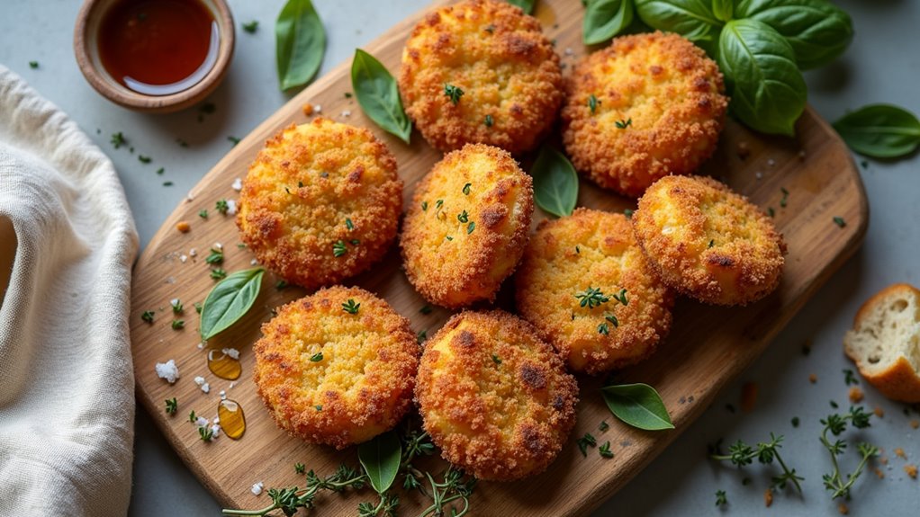 decadent fried goat cheese
