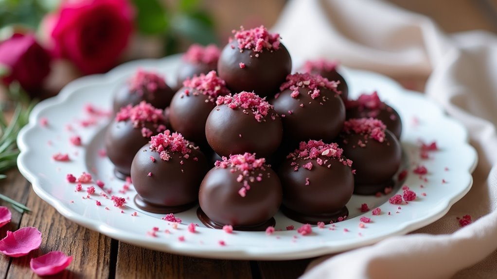 decadent rose truffles recipe