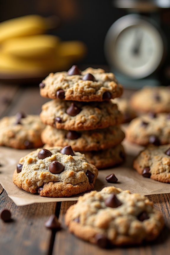 delicious banana oatmeal cookies