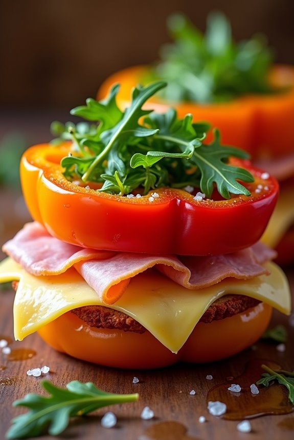 delicious bell pepper sandwich
