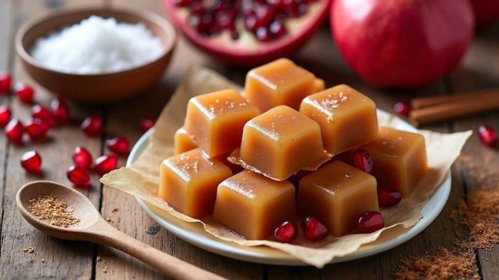 delicious pomegranate caramel indulgence
