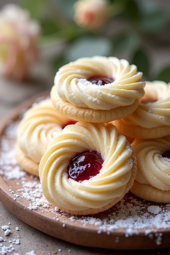 delightful buttery raspberry cookies