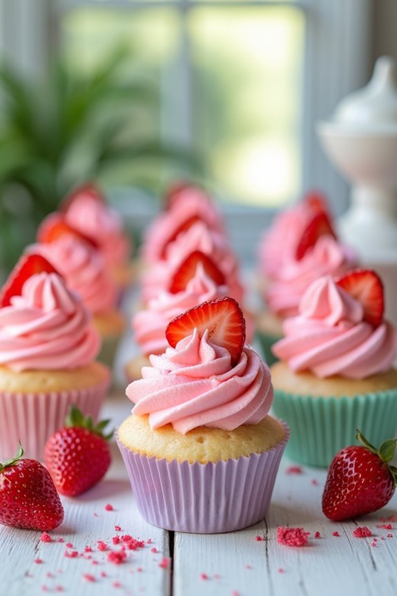 delightful strawberry cupcake experience