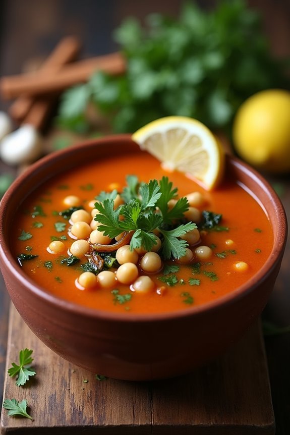 flavorful moroccan chickpea soup