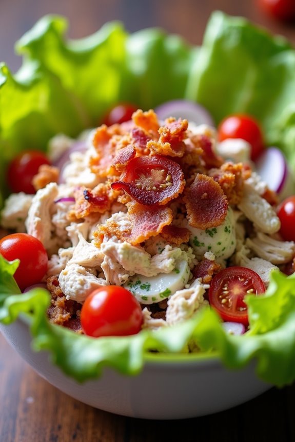 fresh blt chicken salad