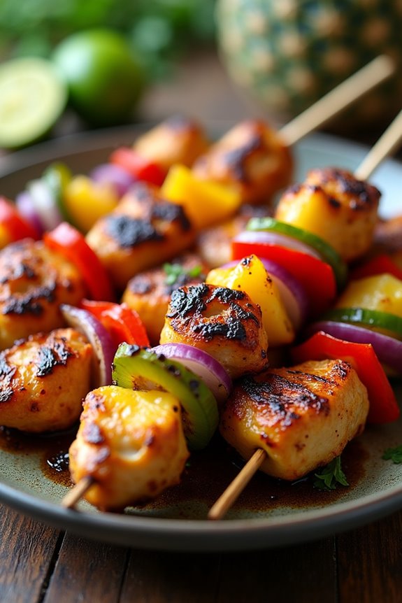 hawaiian chicken skewers recipe