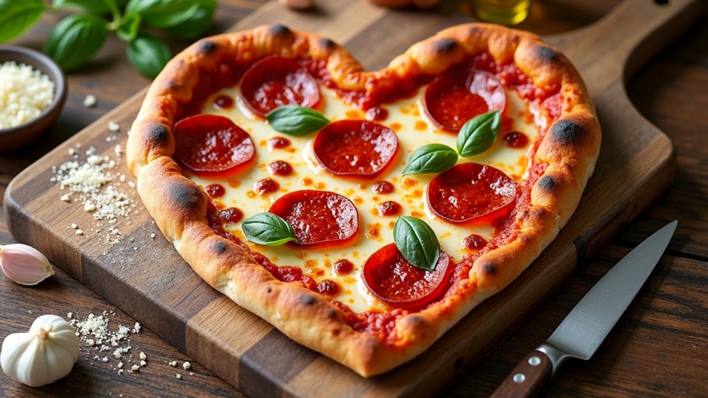 heart shaped pepperoni pizza recipe