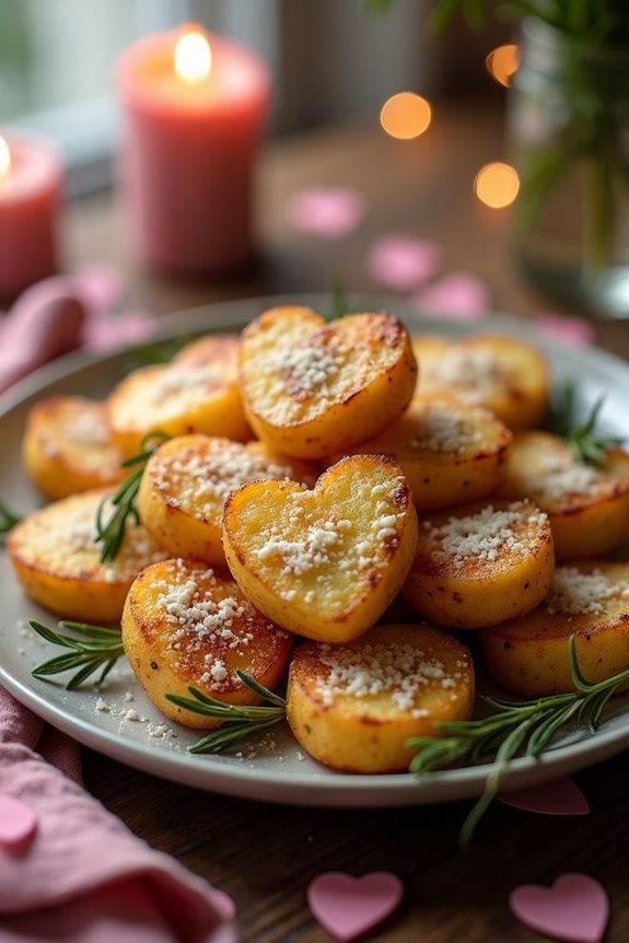 heart shaped roasted potatoes recipe