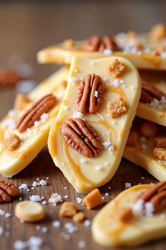 homemade butterscotch vanilla bark