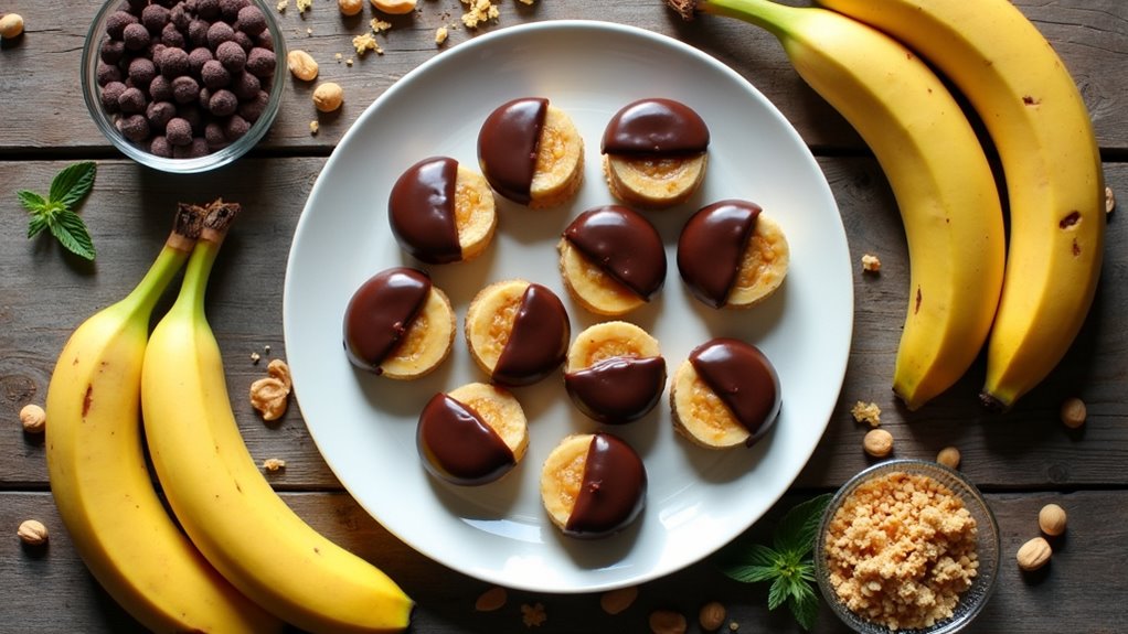 indulgent banana chocolate treats