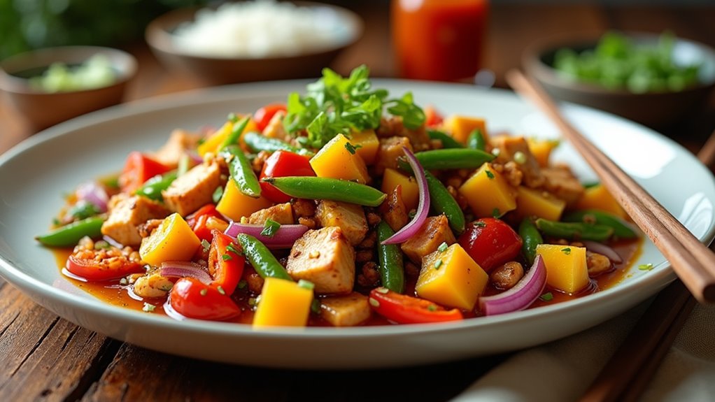 mango chicken stir fry