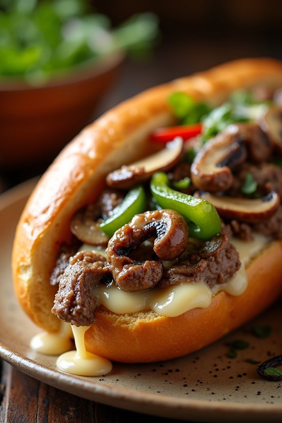 mushroom philly cheesesteak recipe
