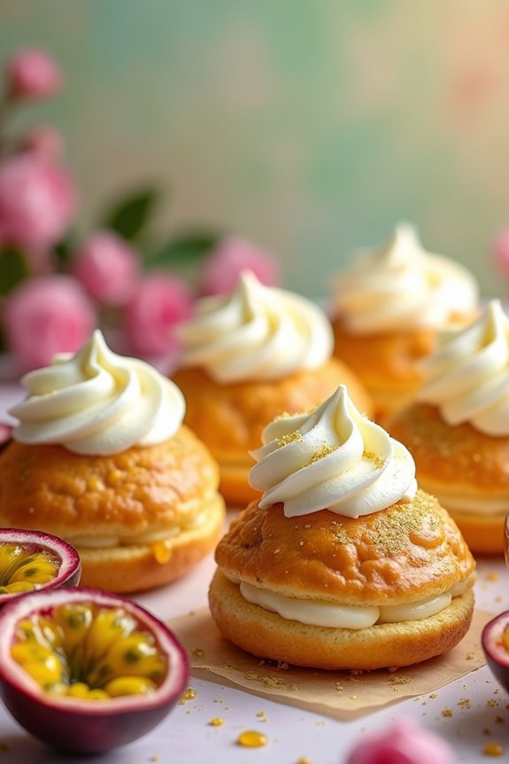 passionfruit cream puffs recipe