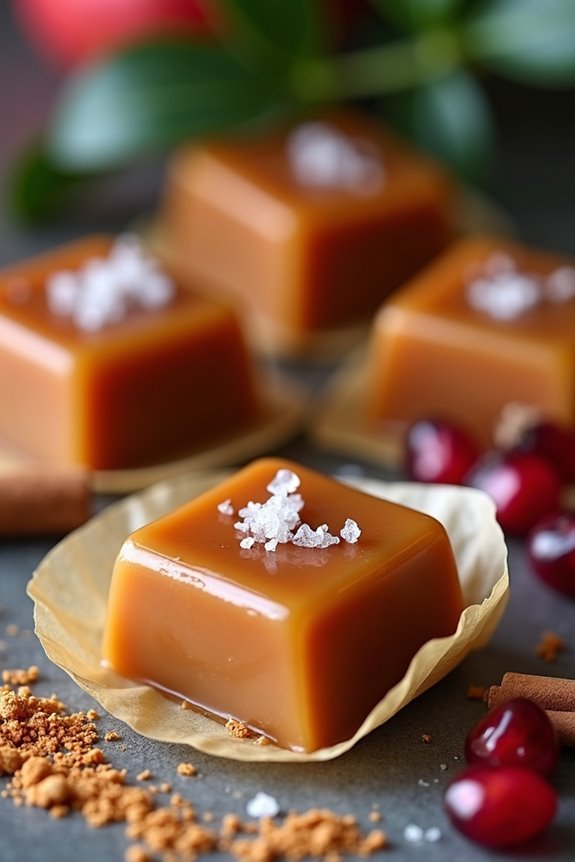 pomegranate caramel candy making