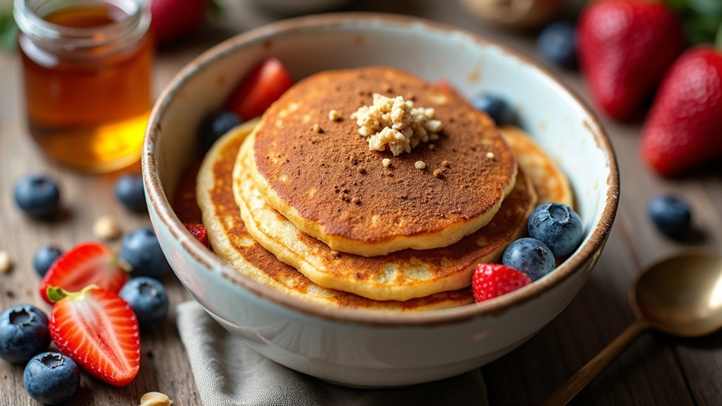 protein packed pancake bowl recipe