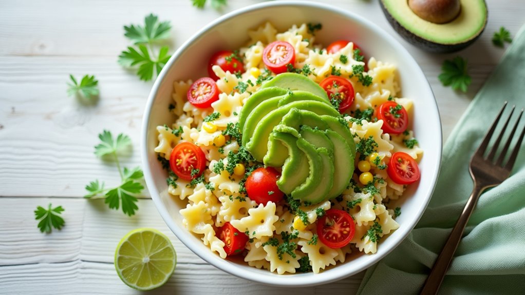 refreshing cilantro lime pasta