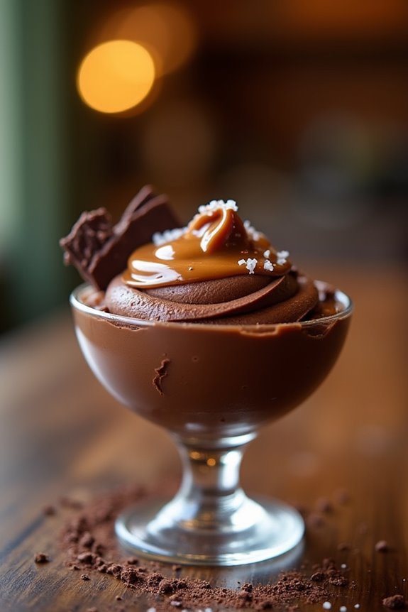 salted caramel chocolate mousse