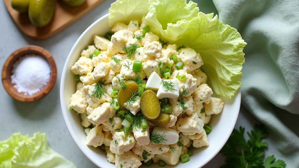 savory pickle chicken salad
