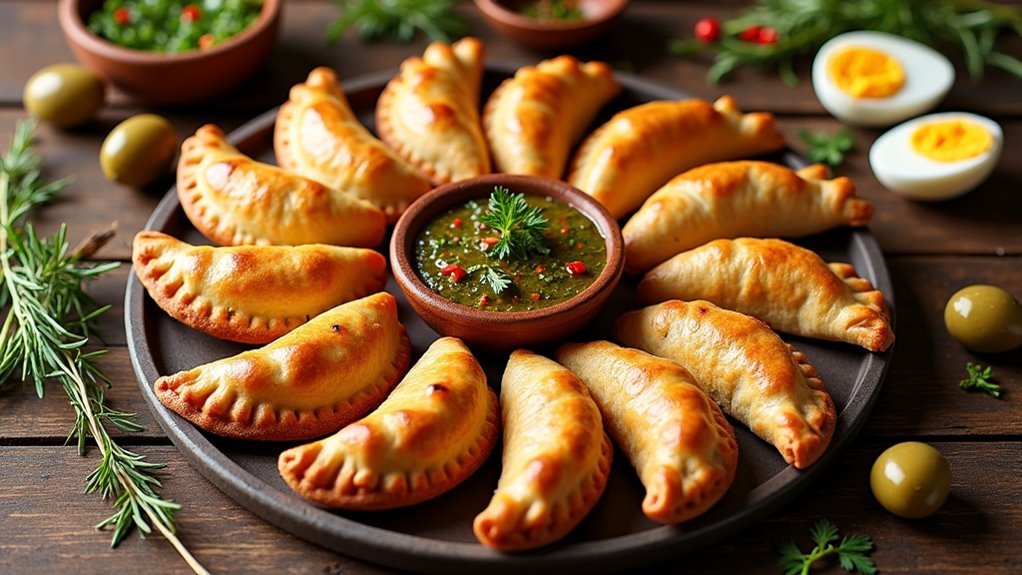 savory spicy beef pastries