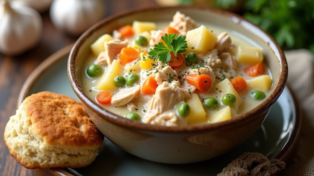 slow cooker chicken pot pie