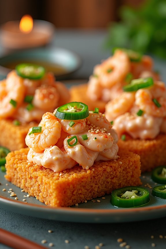 spicy shrimp salad creation