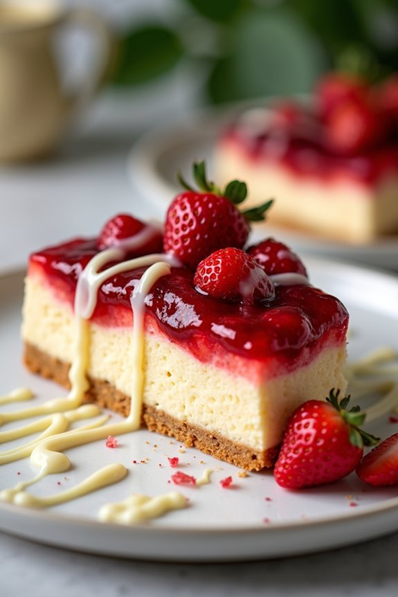 strawberry cheesecake bars recipe
