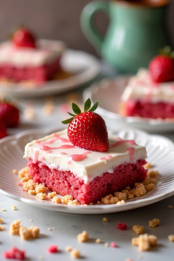 strawberry crunch brownies recipe