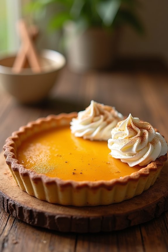 sweet and creamy honey pie