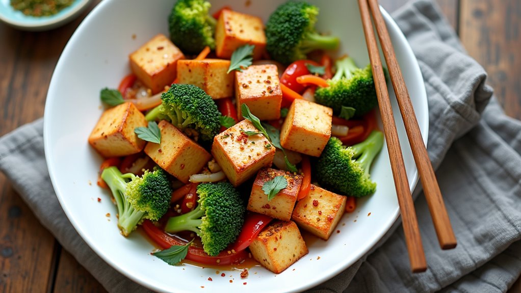 tofu and vegetable stir fry