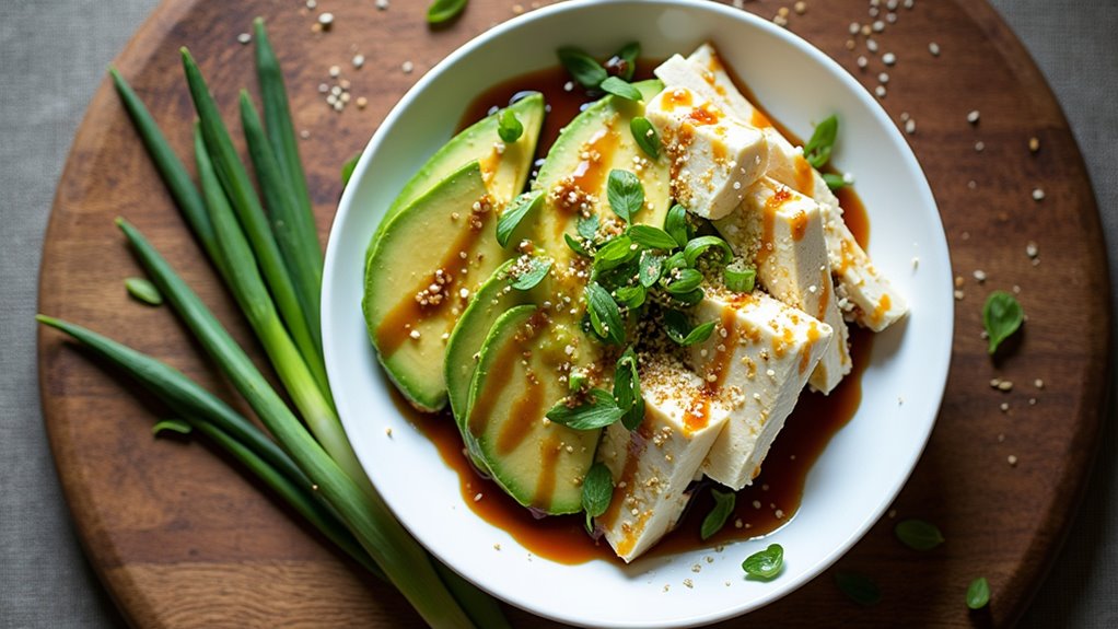 tofu avocado salad delight