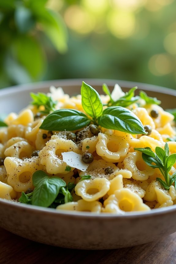 zesty lemon arugula pasta