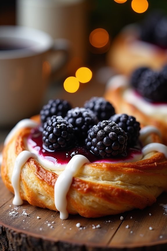 baking blackberry cream cheese danish