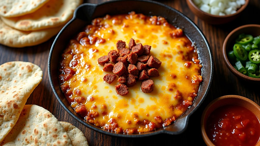 cheesy queso fundido recipe