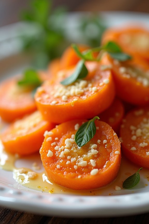 cheesy roasted parmesan carrots