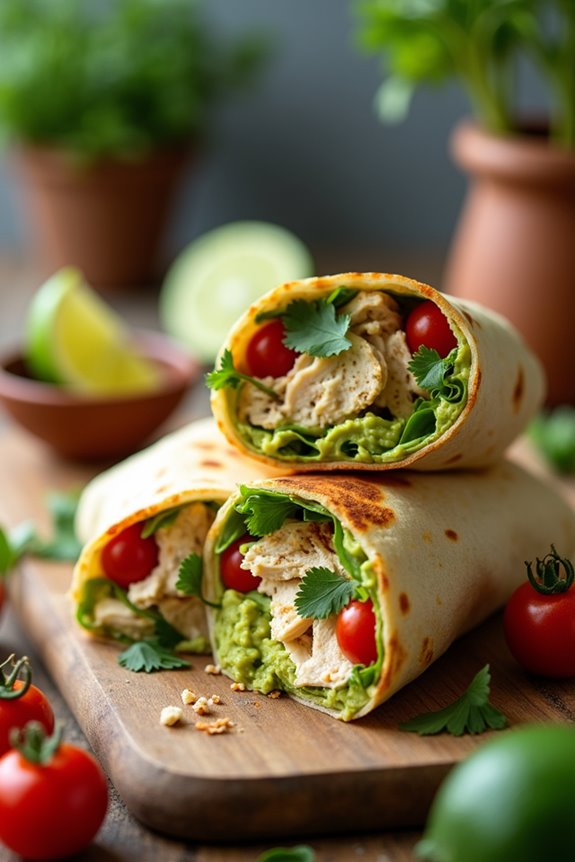 chicken avocado wrap recipe