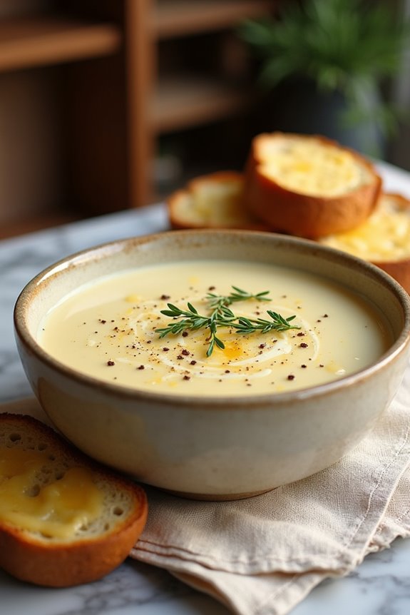 comforting celeriac leek soup