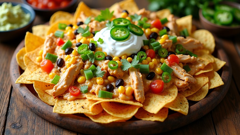 comforting creamy chicken nachos