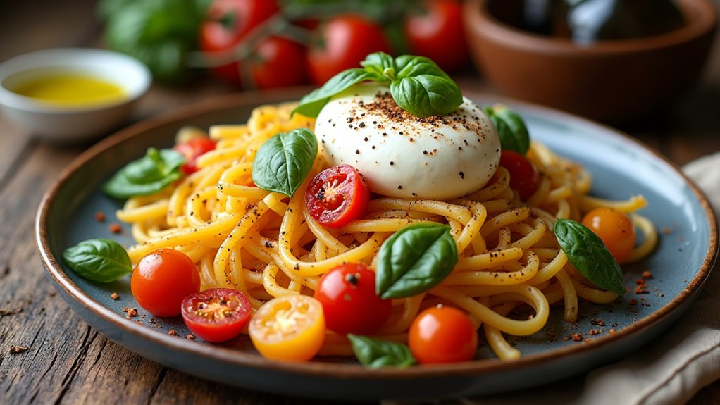 cozy indulgent pasta night