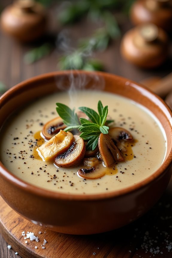 cozy mushroom soup experience