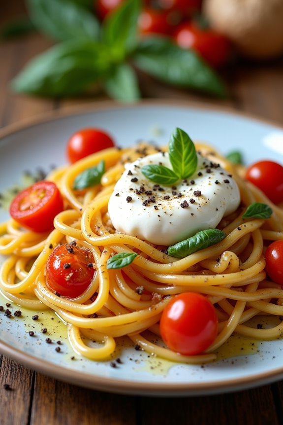 creamy burrata pasta delight