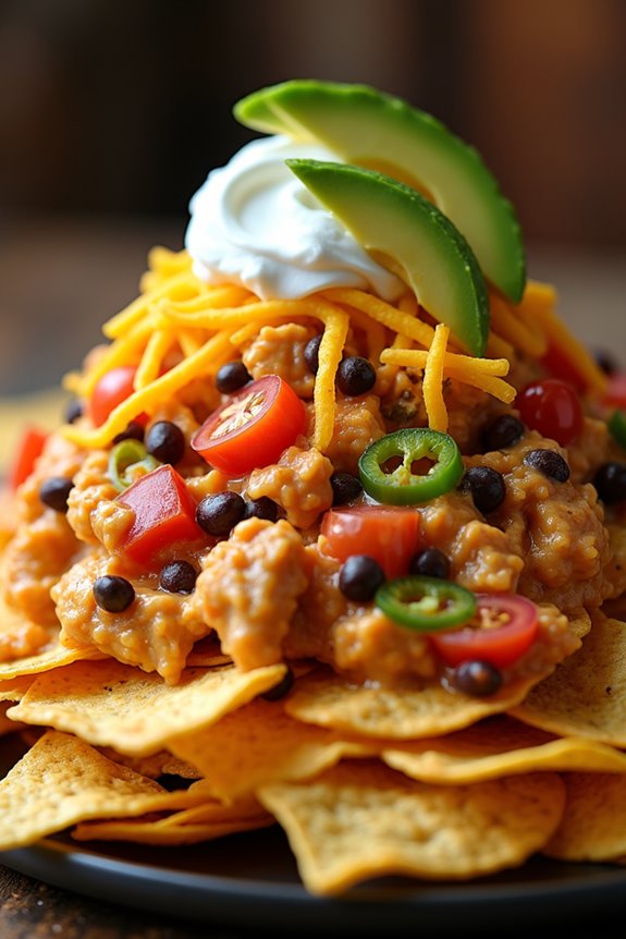 creamy chicken nachos recipe