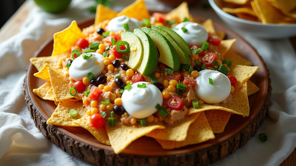 creamy chicken nachos recipe