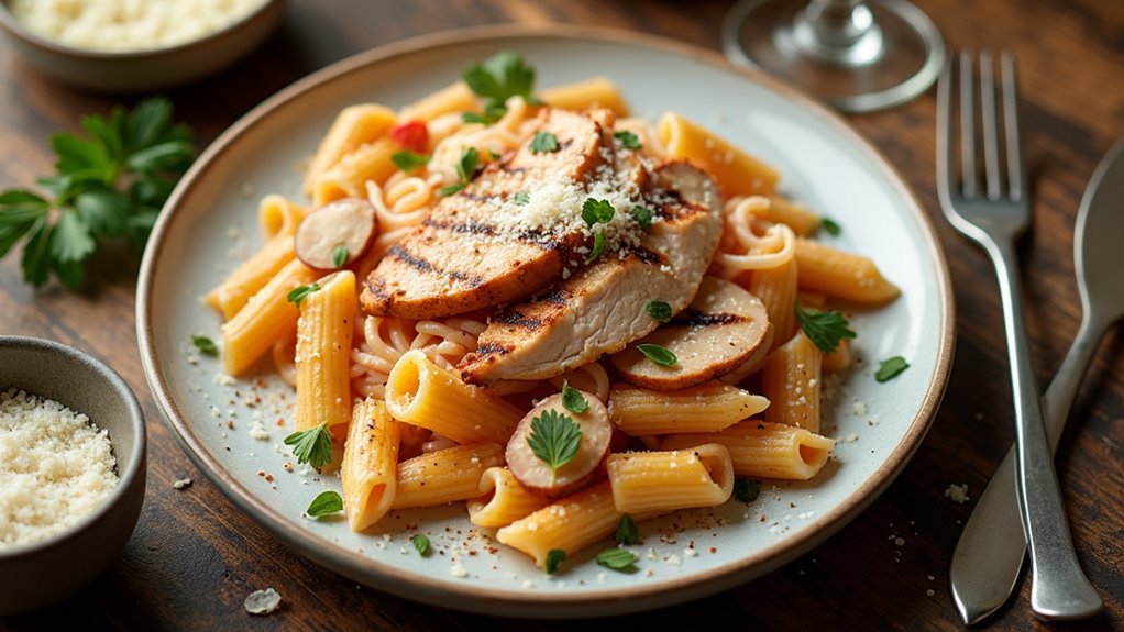 creamy chicken pasta dish