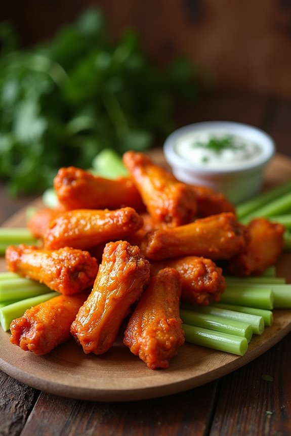 crispy buffalo ranch wings