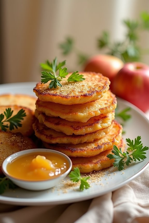 crispy german potato pancakes