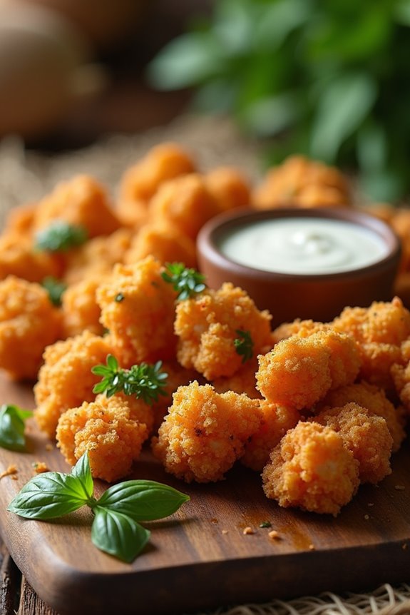 crispy juicy popcorn chicken