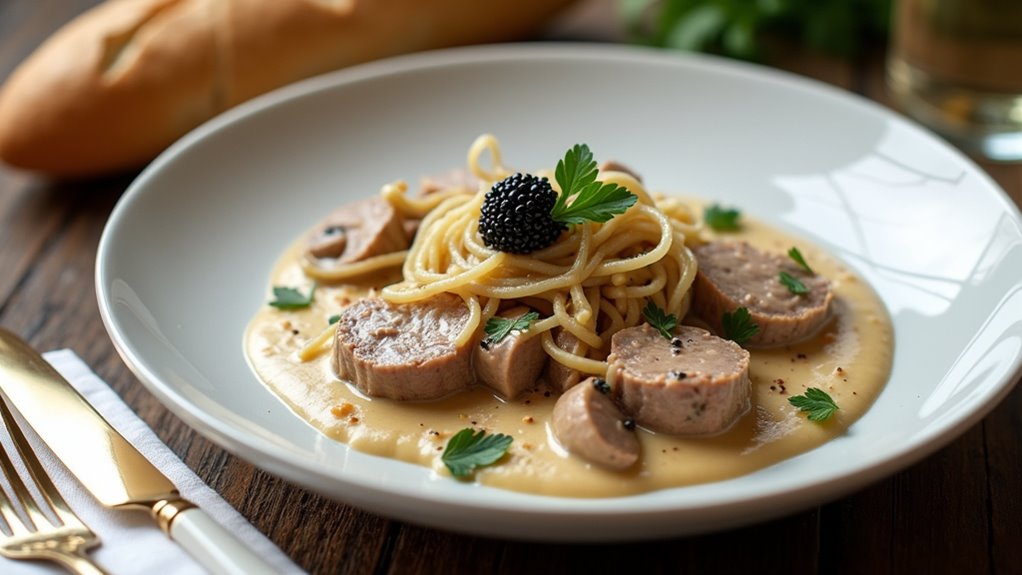 culinary delight with stroganoff